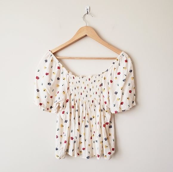 Madewell Seamed Button-Down Shirt Confetti Floral - Picture 2 of 8